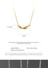Modian 925 Sterling Silver Platinum Plated Lucky Leaf Geometric Pendant Necklace Link Chain For Women Valentine's Day