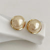 Imitation Pearl Earring for Women Gold Color Round Stud Earrings Korean Delicate Irregular Design Unusual Jewelry - Image 10