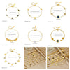 316L Stainless Steel Golden Heart Geometry Zircon Minimalist Series Bracelet Lady Wrist Chain Jewelry - Image 4