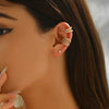 1 Piece Zirconia Star Layered Clip Earrings For Women Geometric Fake No Pierced Cartilage Ear Cuff Jewelry - Image 2