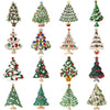 Christmas Rhinestone Christmas Tree Brooches for Women Unisex Enamel Botanical Pin Office Party Friend Gifts Jewelry Accessories - Image 1