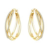 Silver Multi-layer Ear Ring Jewelry Versatile Hoop Earrings For Women Jewelry Birthday Party Gift - Image 48