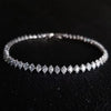 Stainless Steel Marquise Oval Square Cut Silver Color on Hand Tennis Bracelet Bangle for Women Party Gift Jewelry - Image 1