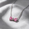 Silver Star Moon, Snowflake, Bow Design Zircon Inlaid Necklace, Women's Jewelry Valentine's Day Gift - Image 19