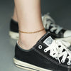 Minimalist Metal Anklets Women Gold Color Stainless Steel Figaro Rope Curb Link Leg Chain Basic Chic Lady Girl Jewelry 10inch - Image 5