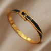 316L Stainless Steel Metal Classic Flower Bangles for Women Jewelry Delicate Bowknot Bracelets Accessories - Image 19