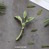 Green Botanical Brooch Pin with Leaf and Flower Designs - Image 54