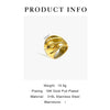 Ghidbk Hip-Hop Punk Stainless Steel Thread Wave Chunky Dome Wide Rings for Women Men Anti Statement Jewelry - Image 6