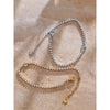 Delicate Bling Cubic Zirconia Heart Chain Bracelet Bangle Stainless Steel Shiny Wrist Jewelry Gift - Image 3