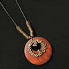 Retro Wooden Collar Decoration Female Jewelry Neck Accessories Clothing Pendant Necklace Sweater Necklace Sweater Chain - Image 15