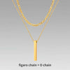 Mens Vertical Bar Necklaces,Stacking Stainless Steel Geometric Pendant with Wheat Rope Cuban Chain,Male Jewelry Gift - Image 7