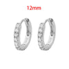 2PCS Stainless Steel Cubic Zirconia Chain Stud Earrings For Women Non-Piercing Ear Clip Ear Cuff Earring Cartilage Jewelry - Image 16