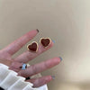 Elegant French Vintage Enamel Dripping Oil Plant Irregular Lavender Ear Studs Earrings for Women Flowers Earring - Image 24