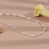 Minimalist Silver Color Clavicle Chain Necklace for Women Creative Bamboo Chain Party Jewelry Gifts - Image 5