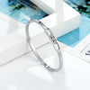 Classic Slideable 3 Zircon Bangle For Women Wedding Day Gift Stainless Steel Love Bracelet Jewelry - Image 2