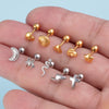 1pc Stainless Steel Cartilage Tragus Helix Piercing Earrings for Women Men Punk Snake Bee Spider Moon Star Stud Earring 18G - Image 6