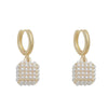 Pearl Stereoscopic Square Pendant Earrings Jewelry For Women‘s Eardrop Party Girl’s Accessories - Image 6