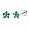 1Pair Flat Back Earrings for Women Steel Earrings Hoop Stud Cartilage Tragus Piercings - Image 11