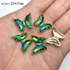 5pcs/lot Colorful Crystal Butterfly Pendant Glass Gradient Charms For Korean Women Necklace Choker Jewelry Accessories - Image 19