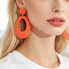 Colorful Acrylic Geometric Drop Earrings for Women Lightweight Boho Chic Dangle Jewelry Accessory - Image 3