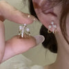 Gold Color Pearl Irregular for Women Korean Design Rhinestone Round Geometric Earring Party Girls Gifts Jewelry - Image 11