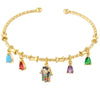 Candy Color Charm Bracelet with Adjustable Open Bangle - Image 20
