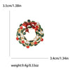 Christmas Rhinestone Wreath Brooches for Women Unisex Enamel Bell Pin Office Party Friend Gifts Accessories - Image 11