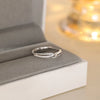 Shiny Silver Zircon Twisted Frosted Adjustable Ring for Women Girl Jewelry Accessories Colorfast - Image 2