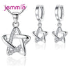 Women Bridal Jewelry Sets Silver Zircon Austrian Crystal Necklace Pendent/Earring/Chain/Bracelet - Image 9
