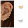 2pcs Silver Zirconia Labret Lip Ring Tragus Cartilage Piercing Stud Earrings for Women Men Earring Jewelry - Image 31