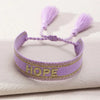 Bohemia Embroidery Letters Woven Tassel Bracelet For Women Handmade Adjustable Rope Braided Bracelet Retro Jewelry Gift - Image 11