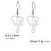 Faith Heart Earrings Stainless Steel Jesus Love Family Dangle Earring Christian Inspirational Jewelry Birthday Gift - Image 6