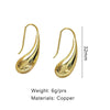 Metal Water Drop Dangle Earrings For Women Jewelry Classic Daily Wear Accessories Timeless Design Wholesales Gifts - Image 3