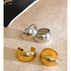 Stainless Steel Stripe C Shape Huggie Earrings for All Occasions Versatile Minimalist Stylish Jewelry - Image 4