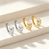 Silver Bohemian Teardrop Zircon Huggies Hoop Earrings for Women Geometric French Jewelry Ear Buckle - Image 3