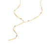 Beaded Long Chain Y Shape Necklace For Women, Minimalist Drop Bar Pendant Choker Necklaces, Clavicle Chain Jewelry - Image 2