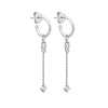 Zircon Tassel Chain Dangle Earrings for Women Gold Color Pierced Ear Stud Earrings Jewelry Accessories - Image 16