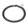 3-11mm Locomotive Men Punk Rock Stainless Steel Curb Cuban Link Chain Silver Color Bracelet For Women Biker Jewelry - Image 20