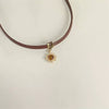 Vintage Stone Sun Pendant Brown PU Leather Choker Necklace For Women Autumn Winter Jewelry Direct - Image 5