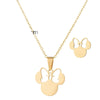 Anime Cute Cartoon Bow Mouse Stainless Steel Jewelry Set For Women - Image 4