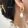 Statement Minimalist Gold Silver Color Asymmetric Square crystal Pendant Hoop Earrings Street Style Elegant Jewelry - Image 9