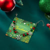Christmas Glitter Snowflake Bell Pendant Bracelet for Women Rhinestone Necklace Xmas Joy Holiday Party Jewelry Gift - Image 2