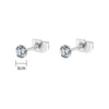 1 Pair Titanium 2/3/4/5mm CZ Stud Earrings 20G Minimalist Wedding Cartilage Helix Tragus Piercing Jewelry - Image 9