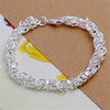 Silver Cute Buckle Side Chain Bracelet for Women Men Charm Party Gift Wedding Jewelry - Image 26