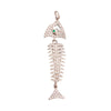 Enamel Fish Bone Squid Marine Sea Dalphin Charm Pendant, Gold Silver Plated Zircon Jewelry Finding Supplies - Image 33