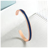 Minimalist Cuff Bangle For Men Black Man Bracelets On Hand Adjustable Stainless Steel PU Leather Men Jewelry Gift - Image 2