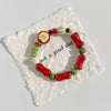 Retro imitation Apple Ceramic Bead Bracelet Cute Color Mixed Star Women Bracelet Design Jewelry Accessories - Image 3