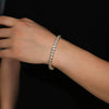 Cubic Zirconia Tennis Bracelet Gold Color Iced Out CZ Chain Bracelets For Women Men Hip Hop Bling Homme Jewelry Gift - Image 3