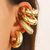 4Pc/set Vintage Geometric Clip Earring Women Glossy C Shape No Piercing Fake Cartilage Ear Cuff Jewelry Accessories - Image 8