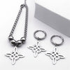 Stainless Steel Jewelry Set Witchcraft Witch Celtic Irish Knot Pendant Necklace Earring Bracelet Ring Nudo De Bruja - Image 16